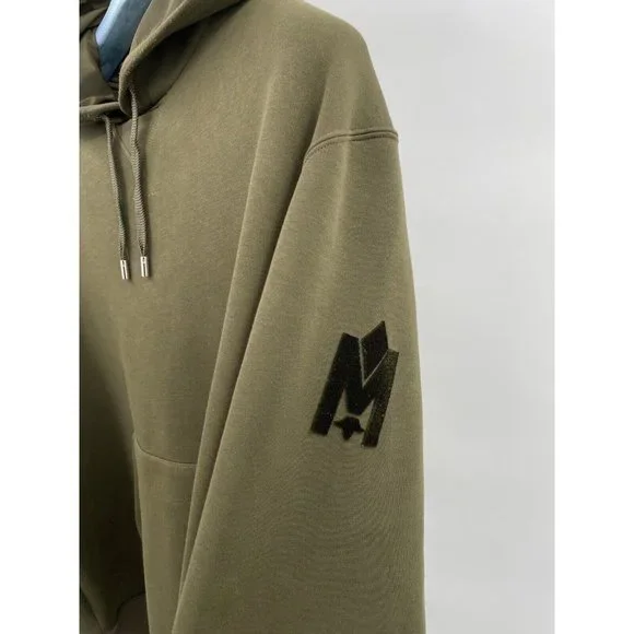 Mackage Olive green hoodie velvet branding size 2XL - Picture 5 of 6